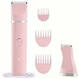 Bikini-Trimmer für Damen, Körperhaartrimmer für Bikinis, Beine, Schamhaar, Bikinis-Trimmer für Damen, elektrischer Rasierer für Damen, Keramikklingen, IPX7, waschbarer Kopf, Nass- und Trockenanwendung