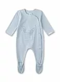 Sanetta Newborn-Strampler hellblau Hase | Bio-Baumwolle, GOTS-zertifiziert, anschmiegsam.