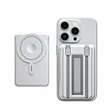 Eazpower Magsafe Powerbank Apple 10000mAh, Faltbar Wireless Magnetische Powerbank 3 in 1, 20W PD Schnelles Laden und USB-C&Lightning Ladekabel, Externe Akkupack für iPhone 16/15/14/13/12/Pro/Pro Max