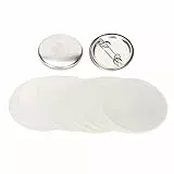 100Pcs Badge Button Pin, Leeres DIY Pin Kit Medaille Clear Button Pin Badges Kit für Handwerkliche Souvenirs Geschenke(32MM)