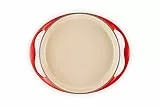 LE CREUSET Gusseisen Tatin-Backform, Rund, Ø 28 cm, Für alle Herdarten inkl. Induktion geeignet, 2,6 Liter, Kirschrot, 20129280602460