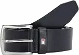 Tommy Hilfiger Herren Gürtel New Denton Belt 4.0 Ledergürtel, Blau (Midnight), 95 cm