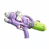 DuskHaven Leichte Wasserpistole mit Zwei Löchern für Kinder und Erwachsene, Vielseitiges und Tragbares Zubehör für Strandpartys Im Freien, Sommer Pool, Mädchen Junge, Lila Einhorn
