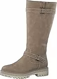 s.Oliver Damen Hohe Stiefel ohne Absatz Kniehoch Blockabsatz, Braun (Nut), 38 EU