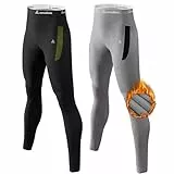 CL convallaria Herren Thermohosen 1/2 Stück Fleece gefüttert Thermal unten sportliche Basisschicht kaltes Wetter Gear