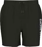 Calvin Klein Herren Medium Drawstring LV00N61047 Badehose, Schwarz (Schwarz), L