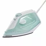 AEG Dampfbügeleisen, 2400 W, 110g Dampfstoß, 0-30g Dampf/Min., Restwärmeanzeige, Keramik Bügelsohle, Gleitfähigkeit, 250 ml Wassertank, 2 m Kabel, Anti-Kalk System, Hellgrün, weiß, DB 1740LG
