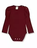Müsli by Green Cotton Baby Girls Cozy me Puff l/s Body Base Layer, Cabernet, 68