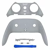 eXtremeRate Dekorative Zierleiste kompatibel mit PS5 Edge Controller DIY-Ersatz Vorder- und Rückseite Clip-Hülle benutzerdefinierte Neue Hoffnung graue Platten kompatibel mit PS5 Edge CXQEGP005