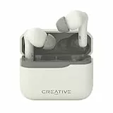Creative Zen Air Plus Leichte, echte kabellose In-Ears mit Bluetooth LE-Audio, hybrider aktiver Geräuschunterdrückung, Umgebungsmodus, bis zu 32 Stunden Gesamtspielzeit, 6 Mikrofone