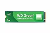 WD Green™ SN350 NVMe SSD Festplatte 1 TB, M.2 2280 (Schnelle NVMe™-Leistung von bis zu 2.400 MB/s, stoßsicher bei Erschütterungen und Stürzen, ideal für Computer mit einem NVMe™-Steckplatz)