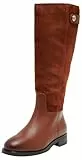 Tommy Hilfiger Th Stud Leather Mix Long Boot (Hohe Stiefel, Damen, Braun (Cognac Brown), 39 Eu