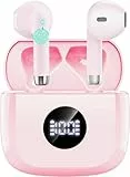 Bluetooth Kopfhörer, 50Std 3D HiFi Kopfhörer Kabellos Bluetooth 5.4, Tiefer Bass in ear kopfhörer, 4 ENC Noise Cancelling Mic Earbuds, 2.8g IP7 Schnellladen kabellose kopfhörer, LED Ohrhörer Sport Gym