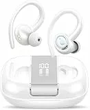 VKROBAG Wireless Earbuds Bluetooth Ohrhörer mit IPX7 Wasserdicht Wireless Ohrhörer für Sport, Fitnessstudio, Laufen, Weiß