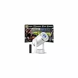 Mini Beamer HD 1080p 4K-Unterstützung, Tragbarer Projektor Autofokus & Trapezkorrektur, 22.000 Lumen, 260 ANSI, WLAN 6 & Bluetooth, 180° Drehbar, 30-200'' Zoll für Spiele, Schlafzimmer, Im Freien