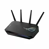 ASUS ROG Strix GS-AX5400 Gaming kombinierbarer Router (Tethering als 4G und 5G Router-Ersatz, Ai Mesh WLAN System, WiFi 6 AX5400, PS5 kompatibel, Gaming Engine mit Aura RGB, Gigabit LAN)