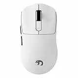 MAMBASNAKE M3 39g Superlight Mouse, PixArt PAW3395PRO Gaming Sensor, BT/2.4G Wireless/Wired Gaming Mouse, 6 Adjustable DPI up to 40000, 200 Hrs Battery, Office Mice for Win11/Xbox/PS/Mac (White)