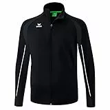 Erima Unisex Erwachsene Liga Star Polyester Trainingsjacke (1032324), schwarz/weiß, L