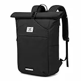 SKYSPER Rolltop Rucksack Herren Groß Schulrucksack Teenager mit Laptopfach Damen Rolltop Reiserucksack Unisex Tagesrucksack für Uni Arbeit Fahrrad