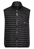 camel active Herren Weste mit wasserabweisender Funktion Schwarz, menswear-3XL