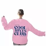 Generisch Sweatshirts Druck Rundhalsausschnitt Lose Sweatshirt Casual Langarm Pullover Tops (XL)