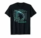 20th Century Fox Alien 45th Anniversary Movie Xenomorph Priority One Logo T-Shirt, Unisex, Schwarz, S