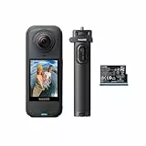 Insta360 X4 Air Reise-Bundle – 165 g leichte 8K 360°-Kamera, Unsichtbarer Selfie-Stick, Wechsel-Linsen, Erst aufnehmen & dann ausrichten, integr. Windschutz, FlowState-Stabilisierung, KI-gestützte App