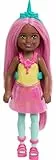 Barbie Chelsea Einhorn kleine Puppe (15,2 cm) mit rosa Haaren mit abnehmbarem Schwanz, Schuhen und Haarschmuck, 15,2 cm Spielzeug