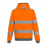 Regatta Professional Herren Contract Hoodie Hi-Vis Pro Kapuzenpullover, orange, Large