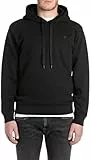 Replay Herren Hoodie Sportlich, Schwarz (Black), L
