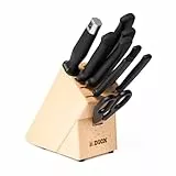 F. DICK ProDynamic Messerset im massiven Buchenholz-Messerblock – 7 Messer, Wetzstahl, Küchenschere – Profi-Küchenset ergonomisch & langlebig – Made in Germany