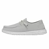 Hey Dude Damen Wendy Slub Canvas Moccasin, Hellgrau, 41 EU