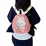 Kinderrucksäcke Wandern Kinderrucksack mit süßem Cartoon-Häschen, Umhängetasche für Kinder, leicht, robust, für die Schule, Tagesrucksack, Outdoor-Reisen, Büchertasche Kinderrucksäcke (One Size)