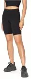 Bellivalini Neon Leggings Damen Kurz, Gym Damen Leggings, Knallige Hosen ideal als Festival Outfit oder Teil von einem 80er Jahre Outfit BLV50-301 (Schwarz, M)