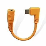Wamlet Universelles 12 V/DC 4,0 mm Step-Up Akku-Ladegerät für beheizte Jacken und Westen, kompatibel mit ULUSERN, WULCEA, DOUMERN, HECUSMA, DEWBU, VERGOO, SOLJIKYE, Genovega (Orange)