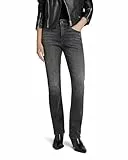 G-STAR RAW Damen Strace Straight Jeans, Schwarz (Worn in Black Moon D23951-D632-G108), 34W / 34L