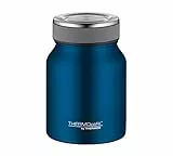 THERMOcafé by THERMOS TC FOOD JAR saphire blue mat 0,50l, 9h heiß 14h kalt, Thermobehälter für Essen, doppelwandiger Lunchpot aus Edelstahl, auslaufsicher, spülmaschinenfest, für Büro und unterwegs