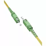 goobay 59637 Glasfaserkabel (FTTH) / Singlemode (OS2) Simplex/SC APC (8°) Stecker auf SC-APC (8°) Stecker/Lichtwellenkabel / 0,5 Meter
