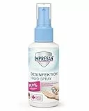 IMPRESAN Desinfektion Hand-Spray 100 ml | Desinfektionsspray für Hände | Handdesinfektionsmittel Spray für unterwegs | Beseitigt Bakterien & Viren | frischer Duft