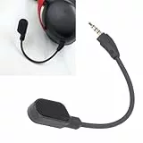 AYNEFY Ersatz-Spielmikrofon, Cloud III Gaming-Headset Abnehmbares Bügelmikrofon mit Rauschunterdrückung, Klarer Klang, 360-Grad-biegsam mit Vergoldetem 3,5-mm-Stecker