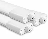 IEGLED 3er Pack LED Feuchtraumleuchte 120CM, 36W 4000LM Deckenleuchte 4000K Neutralweiß, LED Lampe Feuchtraumlampe IP65, Röhre 120CM als Wannenleuchte, Schlafzimmerlampe, Badezimmer