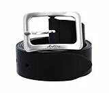 MUSTANG Gürtel Damen Leder Ledergürtel 30 mm Rindleder Damengürtel (Schwarz, 105)