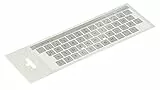 Lacerto® | 14x14mm Deutsche Aufkleber für PC/Laptop & Notebook Tastaturen mit mattem kratzfestem Laminat, Germany Keyboard Stickers QWERTZ | Farbe: Silber