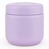 WayEee Thermobecher Essen 385ml Thermobehälter für essen Edelstahl Essensbehälter Warmhaltebehälter (Lila)