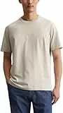 Marc O'Polo Herren T-Shirt aus Bio-Baumwolle mit Rundhalsausschnitt, Grau (Dapple Gray), L