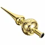 SHINEOFI Weihnachtsbaumspitze 1 Stück Goldene Vintage-Baumspitze Aus Kunststoff Glänzende Weihnachtsbaumspitze Ornament Für Die Weihnachtsdekoration