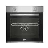 Beko BBIE12000X b100 Einbaubackofen, 66 l Volumen des Garraums, Multifunktionsofen mit 5 Heizarten, AeroPerfect, SteamShine+ Reinigung, Halogenbeleuchtung, SteamShine, Edelstahl