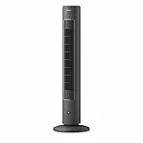 Philips Oszillierender Turmventilator Serie 5000, 105 cm, Timer, 3 Modi/Geschwindigkeiten, 40W, leistungsstarker leiser Luftstrom, Fernbedienung, geeignet als Aroma-Diffuser, grau (CX5535/11)