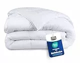 Utopia Bedding Bettdecke 135x200 cm, Mikrofaser Ganzjahresbettdecke mit Eckschlaufen, Steppdecke mit Hohlfaserfüllung 200 GSM (Weiß)