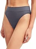 CALIDA Elastic Slip, Unterhose Damen, breiter Softbund, High Waist, atmungsaktive Single Jersey-Qualität Graystone 44-46